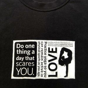 Men's Lululemon T Shirt, black/white, sz. S, yoga, rare